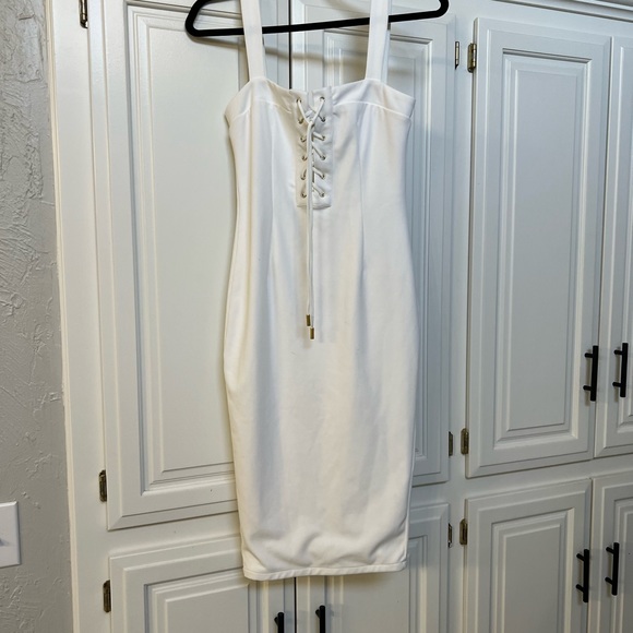 Misha Collection white lace up Lovisa Dress - Small - Picture 5 of 6